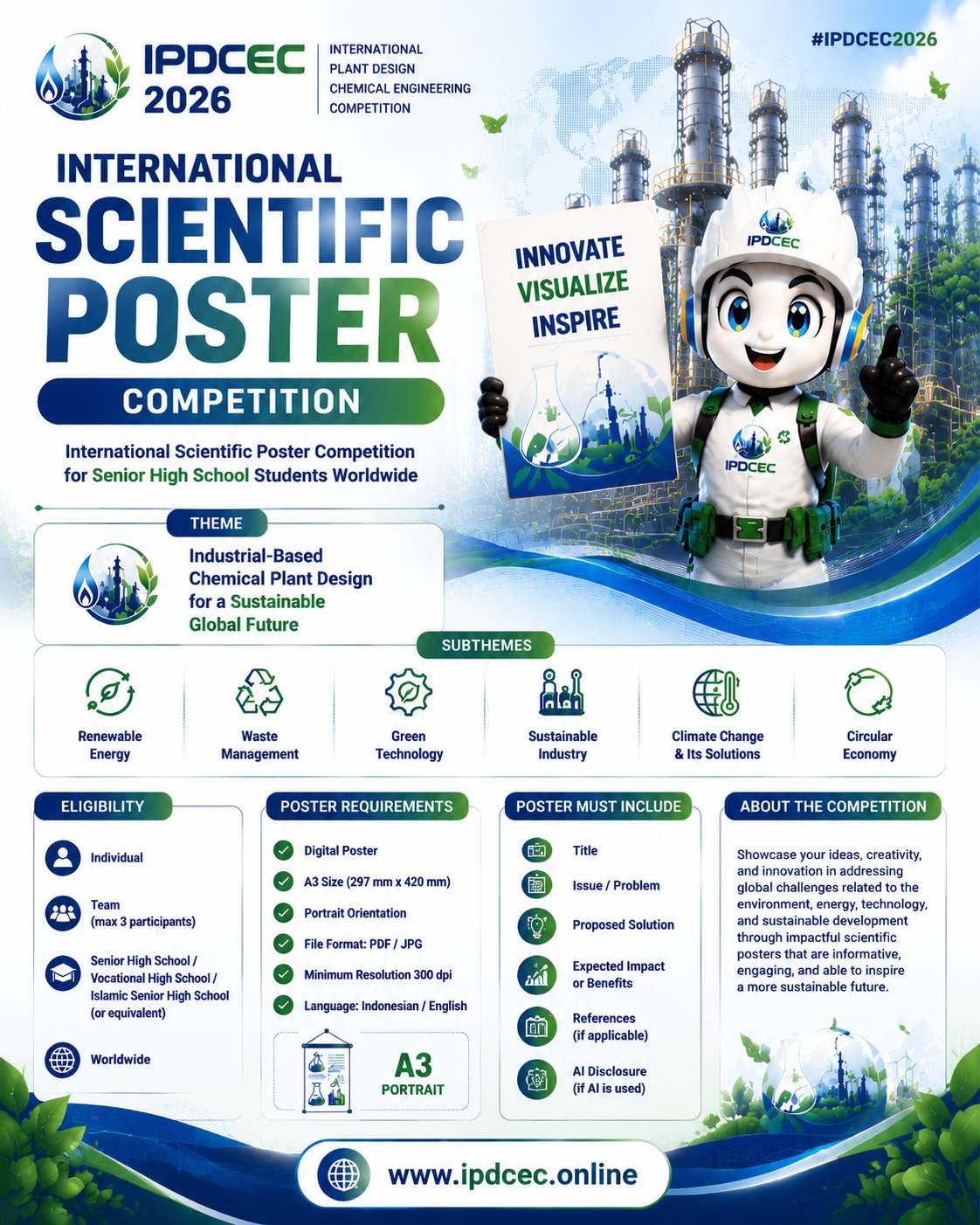 Flyer resmi International Scientific Poster Competition IPDCEC 2026